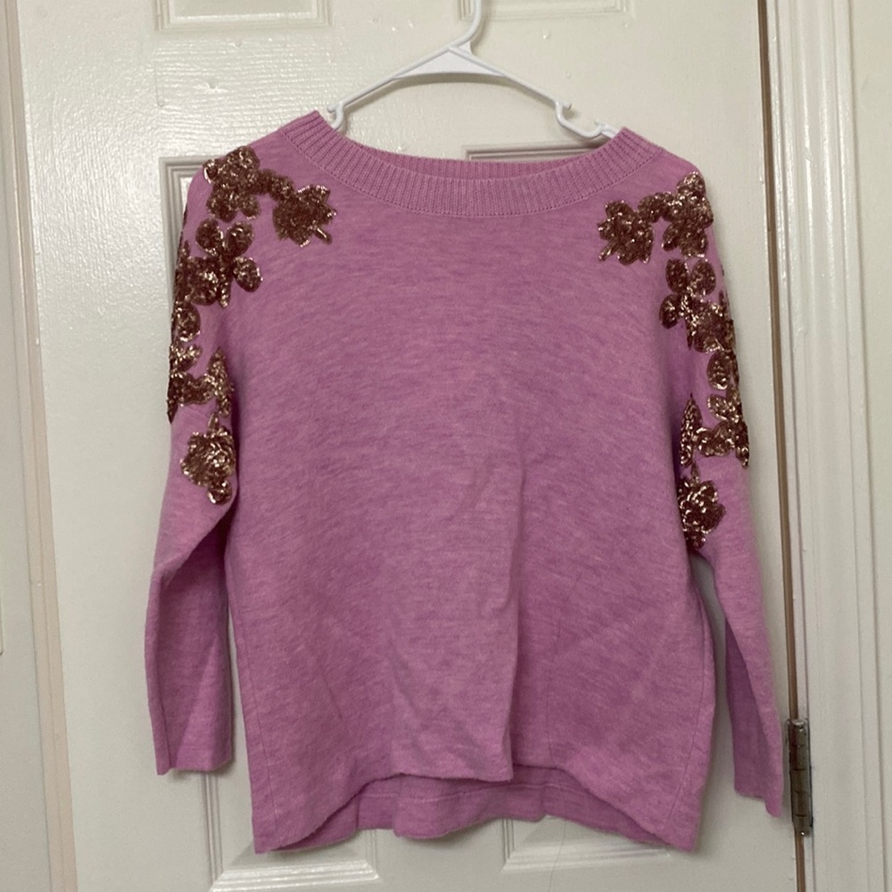 J Crew Merino Wool Sequin Sweater